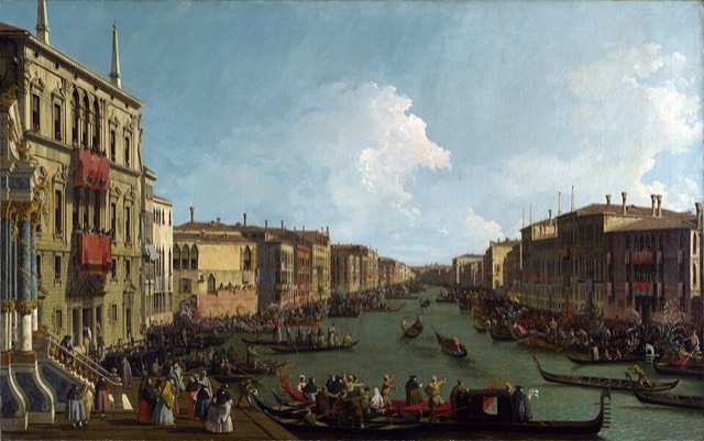 A Regatta on the Grand Canal, Canaletto, c. 1740